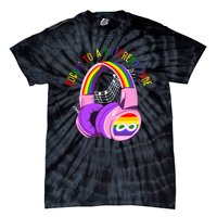 Rockin To A Different Tune Rainbow Autism Awareness Tie-Dye T-Shirt