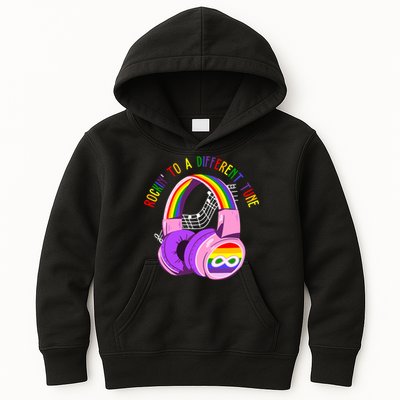 Rockin To A Different Tune Rainbow Autism Awareness Kids Hoodie