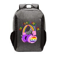 Rockin To A Different Tune Rainbow Autism Awareness Vector Backpack