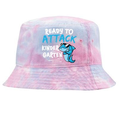 Ready To Attack Kindergarten Cute Kindergarten Funny Gift Tie-Dyed Bucket Hat