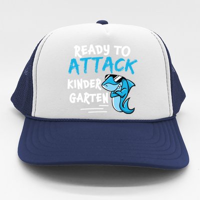 Ready To Attack Kindergarten Cute Kindergarten Funny Gift Trucker Hat