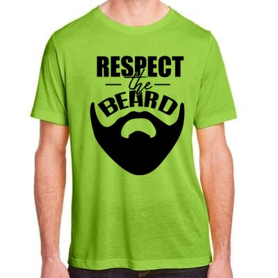 Respect The Beard Gift For Dad Uncle Gift Adult ChromaSoft Performance T-Shirt