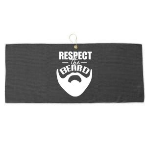 Respect The Beard Gift For Dad Uncle Gift Large Microfiber Waffle Golf Towel