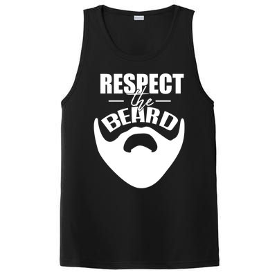 Respect The Beard Gift For Dad Uncle Gift PosiCharge Competitor Tank