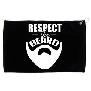 Respect The Beard Gift For Dad Uncle Gift Grommeted Golf Towel