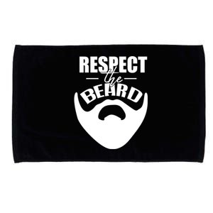 Respect The Beard Gift For Dad Uncle Gift Microfiber Hand Towel