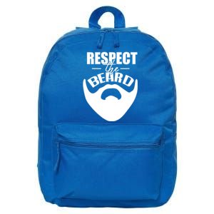 Respect The Beard Gift For Dad Uncle Gift 16 in Basic Backpack