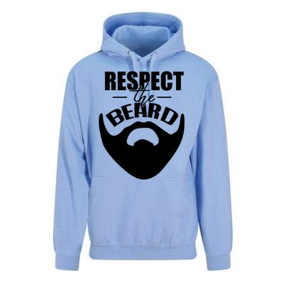 Respect The Beard Gift For Dad Uncle Gift Unisex Surf Hoodie