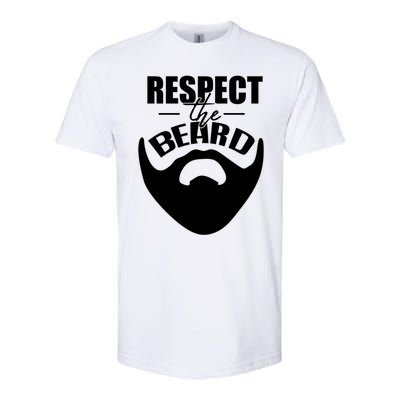 Respect The Beard Gift For Dad Uncle Gift Softstyle® CVC T-Shirt