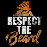 Respect The Beard Bearded Dragon Distressed Great Gift Cooling Performance Crew T-Shirt