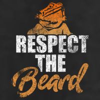 Respect The Beard Bearded Dragon Distressed Great Gift Adult Drive Performance Visor