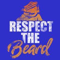 Respect The Beard Bearded Dragon Distressed Great Gift Button