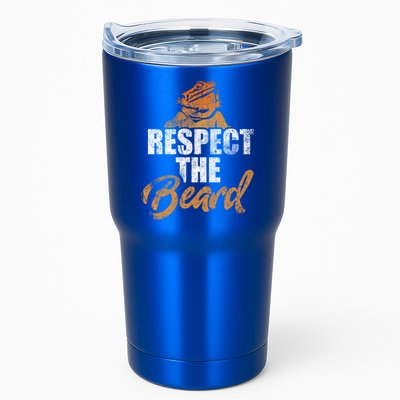 Respect The Beard Bearded Dragon Distressed Great Gift Tumbler