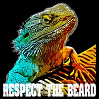Respect The Beard Funny Bearded Dragon Gift Doggie Tank