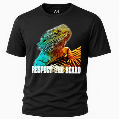 Respect The Beard Funny Bearded Dragon Gift Performance Shirt