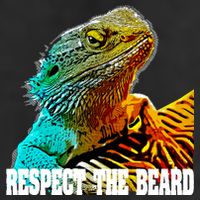 Respect The Beard Funny Bearded Dragon Gift Adult Drive Performance Visor