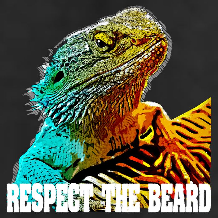 Respect The Beard Funny Bearded Dragon Gift Adult Drive Performance Visor