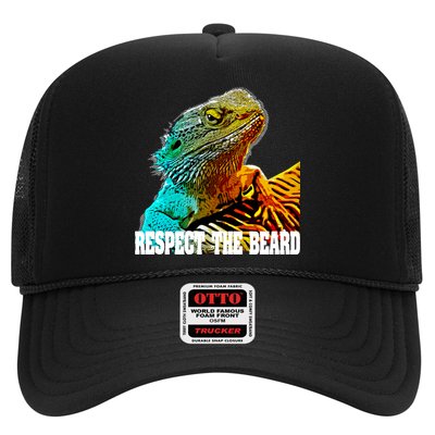 Respect The Beard Funny Bearded Dragon Gift Trucker Hat