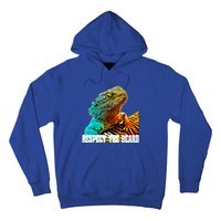 Respect The Beard Funny Bearded Dragon Gift Hoodie