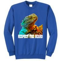 Respect The Beard Funny Bearded Dragon Gift Sweatshirt