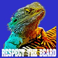 Respect The Beard Funny Bearded Dragon Gift 16 in Basic Backpack