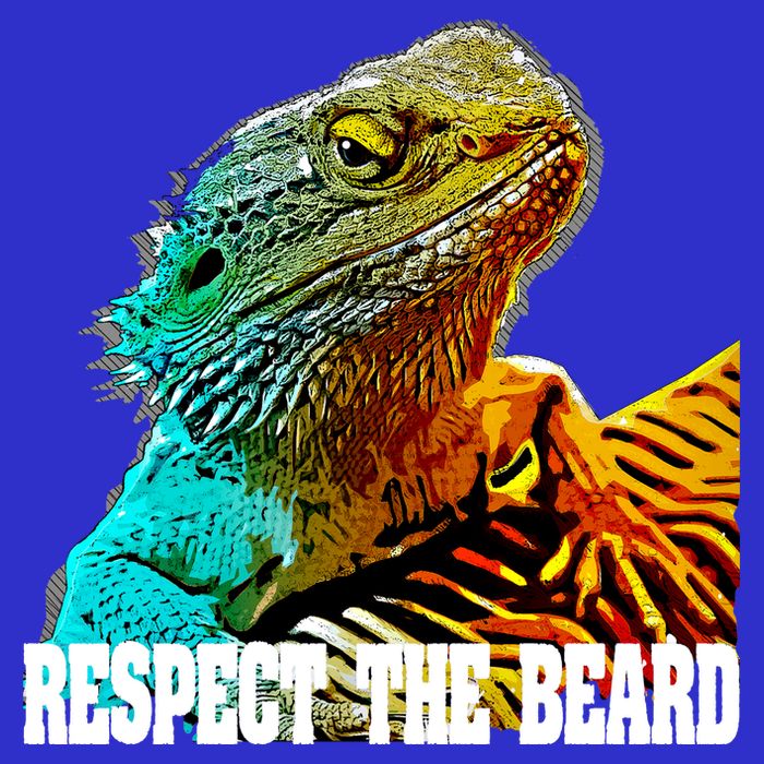 Respect The Beard Funny Bearded Dragon Gift 16 in Basic Backpack