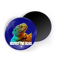 Respect The Beard Funny Bearded Dragon Gift Magnet