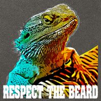 Respect The Beard Funny Bearded Dragon Gift Cotton Canvas Backpack