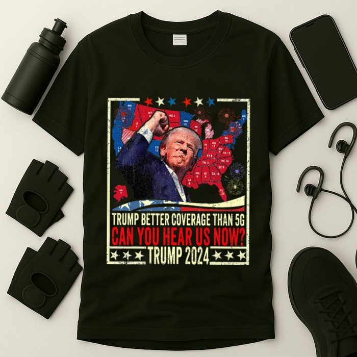 Retro Trump Better Coverage Than 5g Can You Hear Us Now T-Shirt