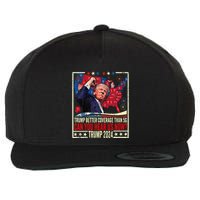 Retro Trump Better Coverage Than 5g Can You Hear Us Now Wool Snapback Cap