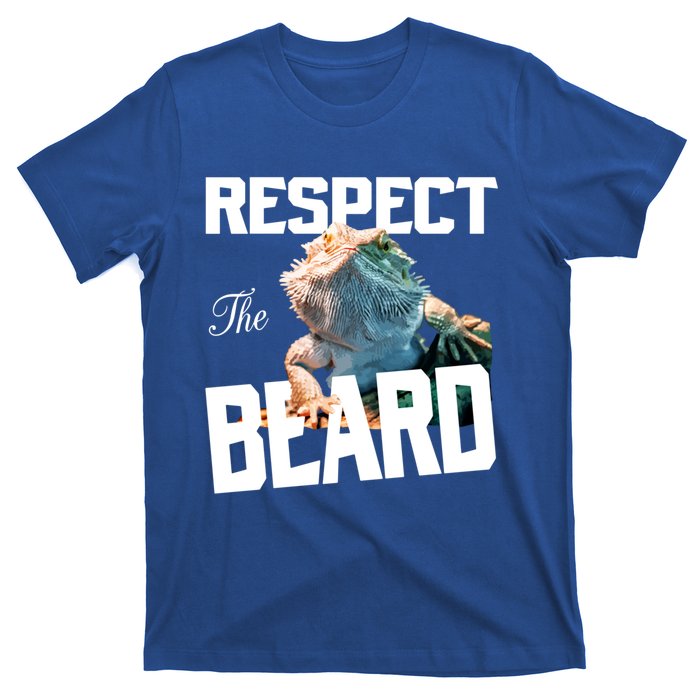 Respect The Beard Reptile Lizard Gift T-Shirt