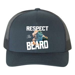 Respect The Beard Reptile Lizard Gift Yupoong Adult 5-Panel Trucker Hat