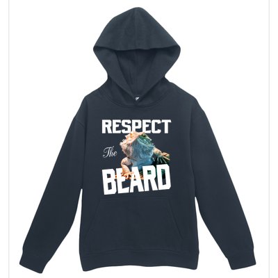 Respect The Beard Reptile Lizard Gift Urban Pullover Hoodie