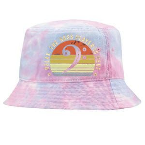 Relax The Bass Player Is Here Bassist Gifts Music Guitar Tie-Dyed Bucket Hat