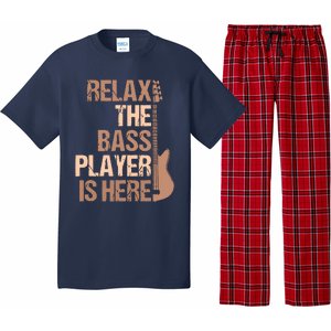 Relax The Bass Player Is Here For A Guitarist Gift Pajama Set