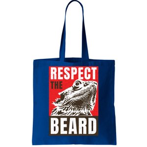 Respect The Bearded Dragon Bearded Dragon Daddy Lizard Cool Gift Tote Bag