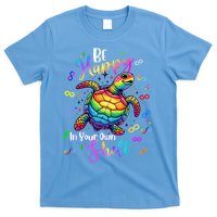 Rainbow Turtle Be Happy In Your Own Shell Autism Awareness T-Shirt