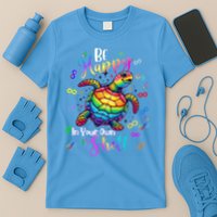 Rainbow Turtle Be Happy In Your Own Shell Autism Awareness T-Shirt