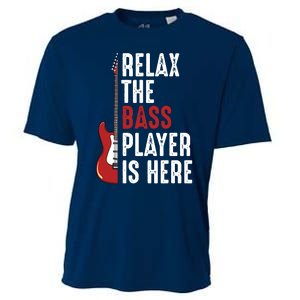 Relax The Bass Player Is Here Guitarist Instrument Strings Cooling Performance Crew T-Shirt