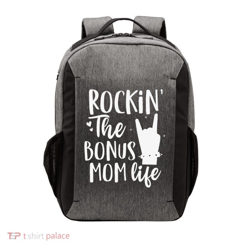 Rocking The Bonus Mom Life Best Stepmother Ever Stepmom Vector Backpack