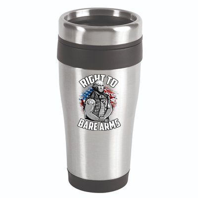 Right To Bare Arms 4th Of July 16oz Travel Tumbler