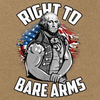Right To Bare Arms 4th Of July Cotton Canvas Backpack
