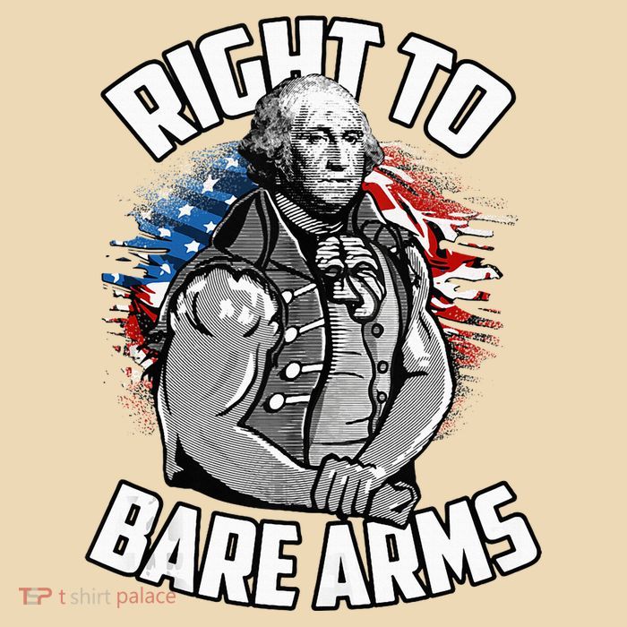 Right To Bare Arms 4th Of July Drawstring Bag