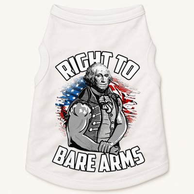 Right To Bare Arms 4th Of July Doggie Tank
