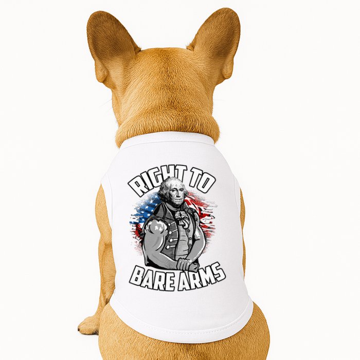 Right To Bare Arms 4th Of July Doggie Tank