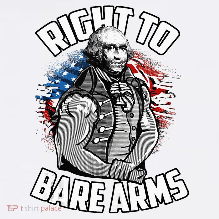Right To Bare Arms 4th Of July Button
