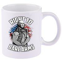 Right To Bare Arms 4th Of July 11oz C Handle Ceramic Mug