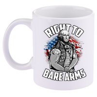 Right To Bare Arms 4th Of July 11oz C Handle Ceramic Mug
