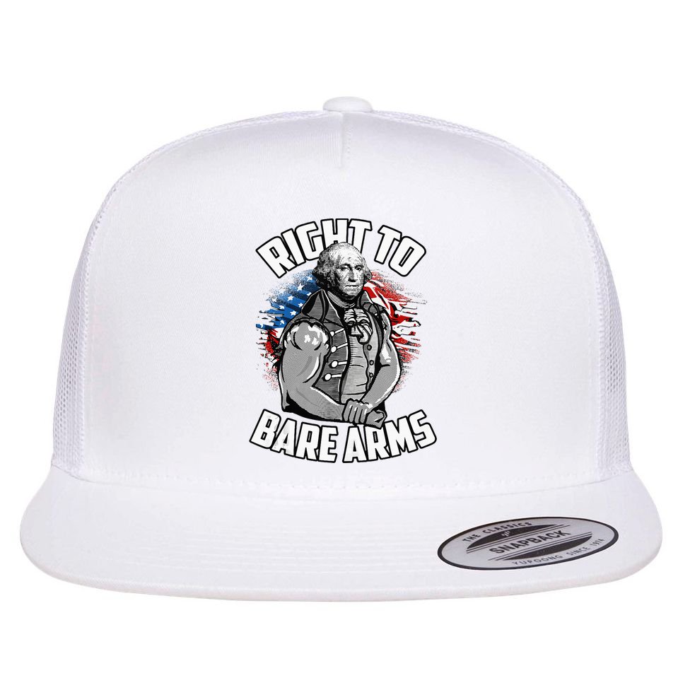 Right To Bare Arms 4th Of July Flatbill Hat