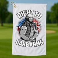 Right To Bare Arms 4th Of July Golf Towel